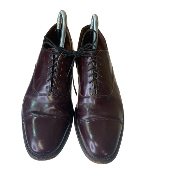 Allen Edmonds “Park Avenue” Mens Leather Cap Toe Oxfords Mahogony 7.5D - Picture 3 of 7